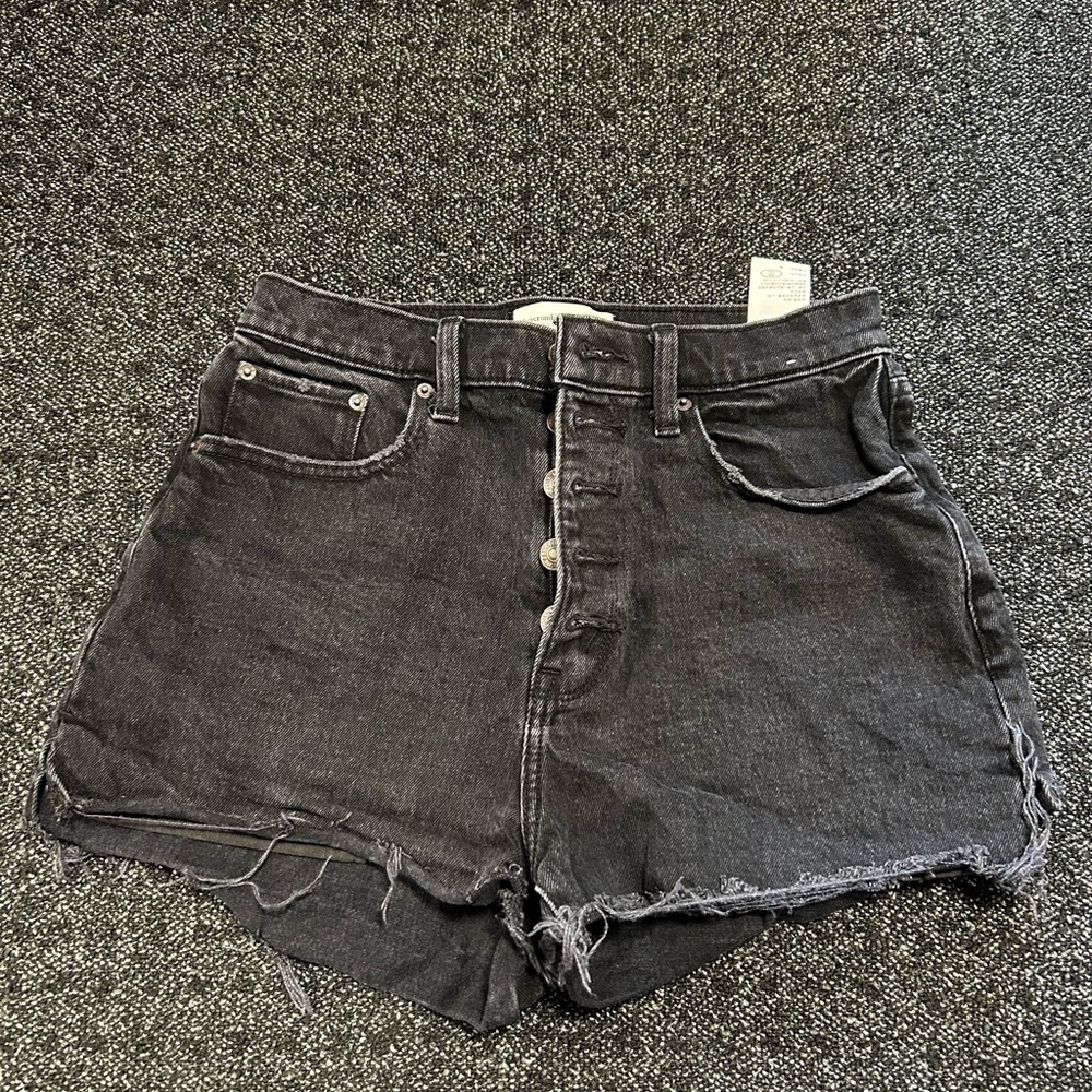 Women's Black Denim Shorts